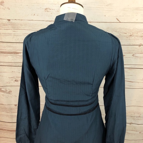 NWT Salt & Pepper Silky Lace Bib Fit Flare Dress - Picture 6 of 7